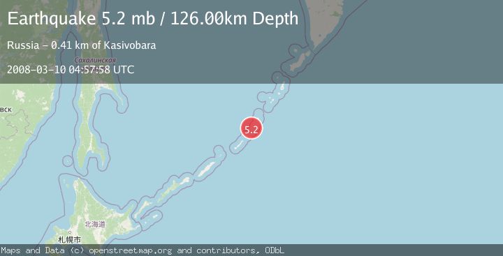 Map of KURIL ISLANDS