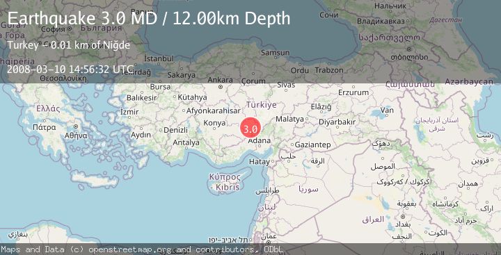 Map of CENTRAL TURKEY