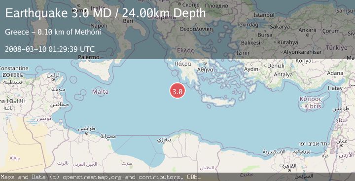 Map of SOUTHERN GREECE