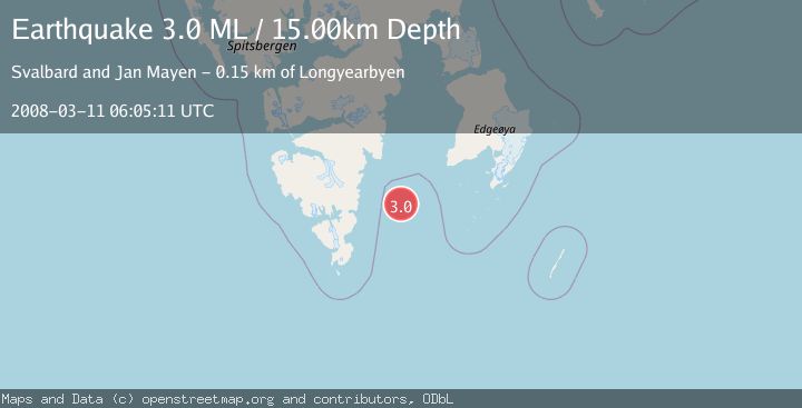Map of SVALBARD REGION