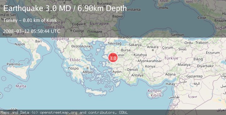 Map of WESTERN TURKEY
