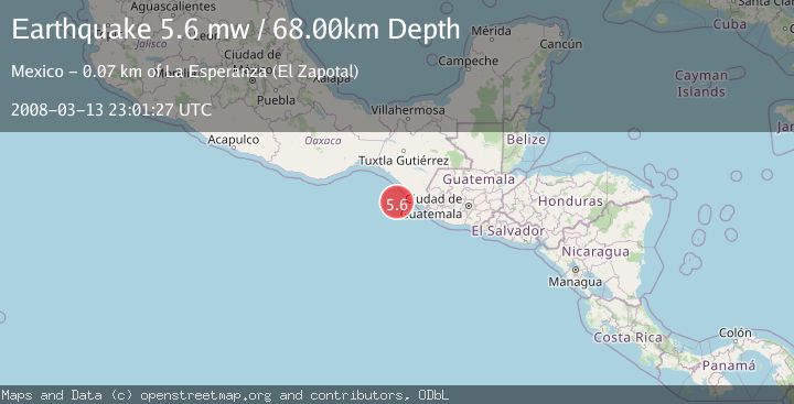 Map of OFFSHORE CHIAPAS, MEXICO