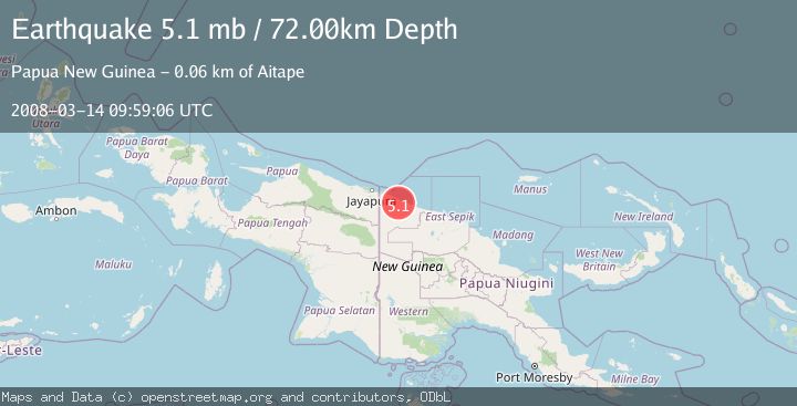 Map of NEW GUINEA, PAPUA NEW GUINEA