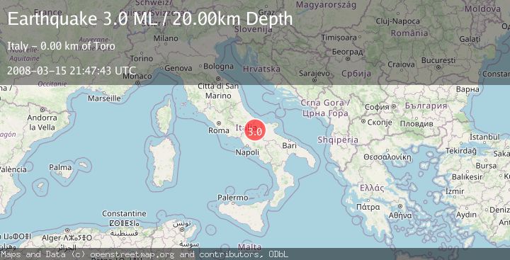 Map of SOUTHERN ITALY