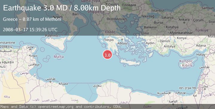 Map of SOUTHERN GREECE