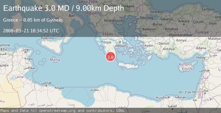 Map of SOUTHERN GREECE