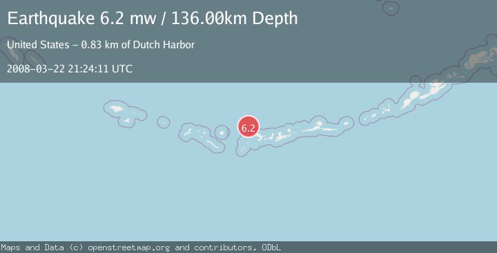 Map of ANDREANOF ISLANDS, ALEUTIAN IS.