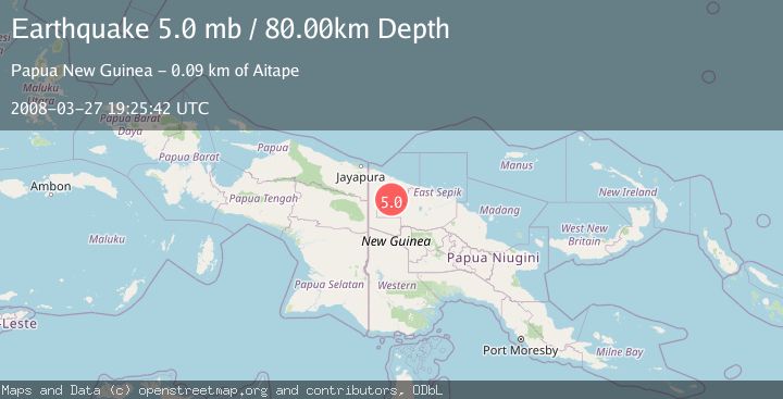 Map of NEW GUINEA, PAPUA NEW GUINEA