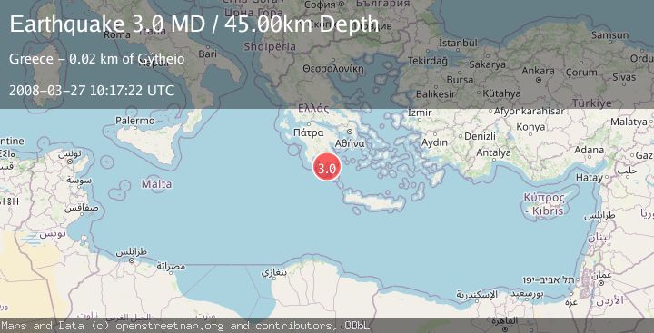 Map of SOUTHERN GREECE
