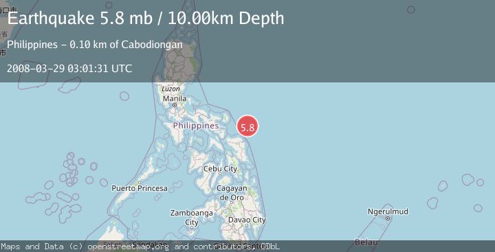 Map of PHILIPPINE ISLANDS REGION