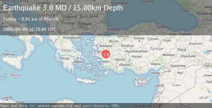Map of WESTERN TURKEY