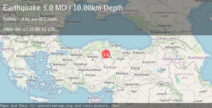Map of CENTRAL TURKEY