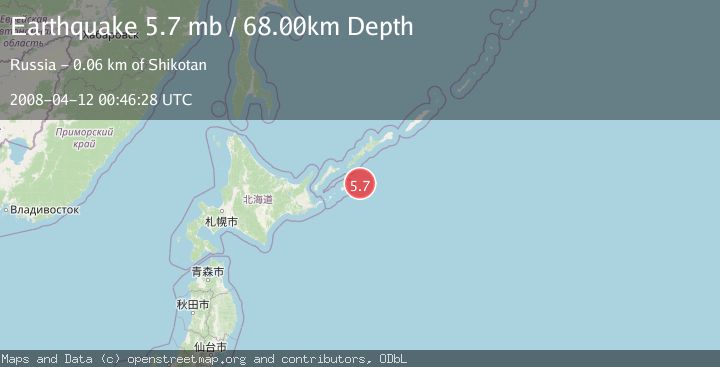 Map of KURIL ISLANDS