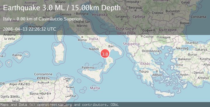 Map of SOUTHERN ITALY