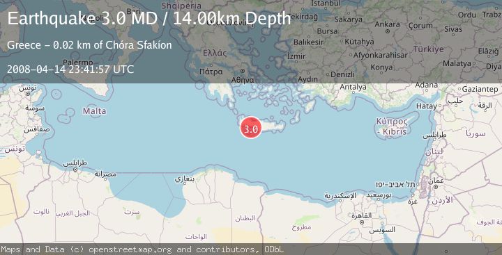 Map of CRETE, GREECE