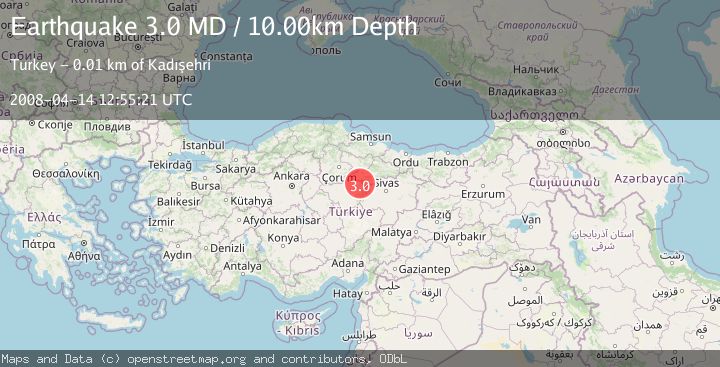 Map of CENTRAL TURKEY