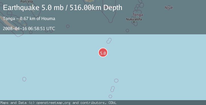 Map of SOUTH OF FIJI ISLANDS