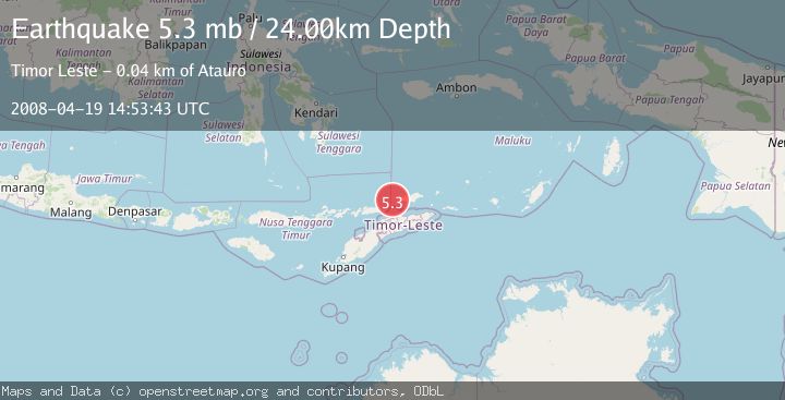 Map of KEPULAUAN BARAT DAYA, INDONESIA