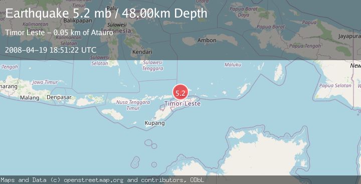 Map of KEPULAUAN BARAT DAYA, INDONESIA