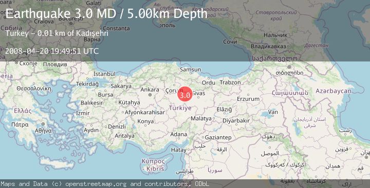 Map of CENTRAL TURKEY