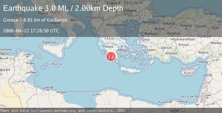 Map of SOUTHERN GREECE