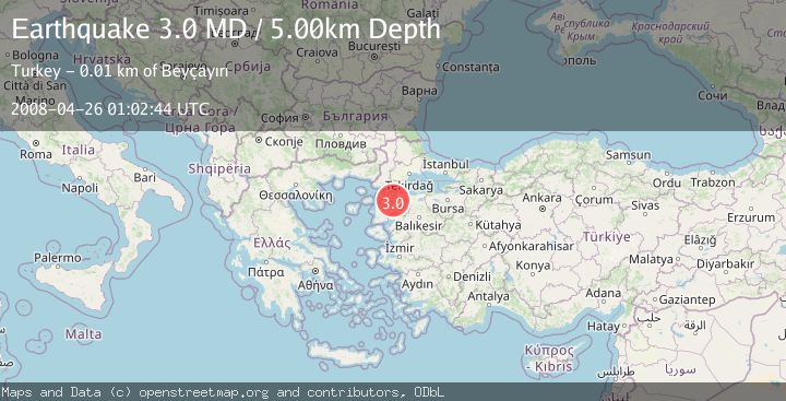 Map of WESTERN TURKEY
