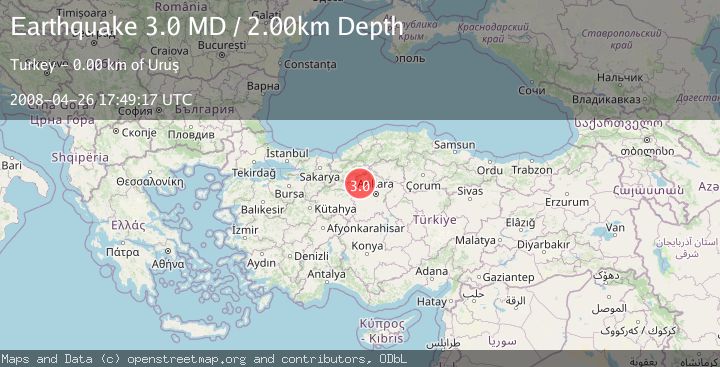 Map of CENTRAL TURKEY