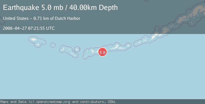 Map of ANDREANOF ISLANDS, ALEUTIAN IS.