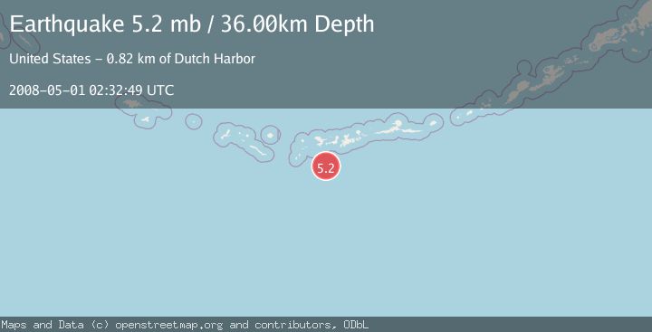 Map of ANDREANOF ISLANDS, ALEUTIAN IS.