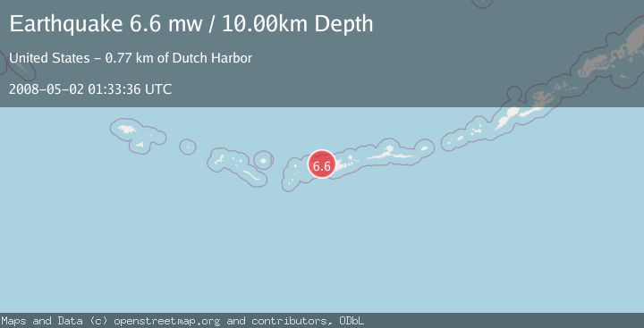 Map of ANDREANOF ISLANDS, ALEUTIAN IS.