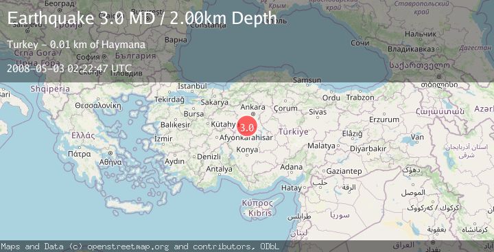 Map of CENTRAL TURKEY