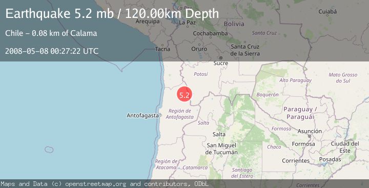 Map of ANTOFAGASTA, CHILE