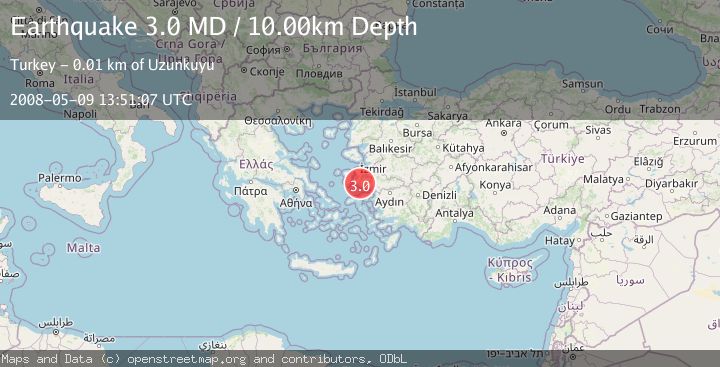 Map of NEAR THE COAST OF WESTERN TURKEY
