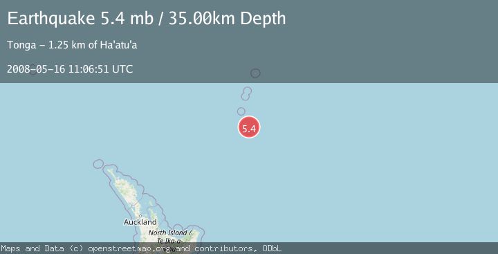 Map of SOUTH OF KERMADEC ISLANDS