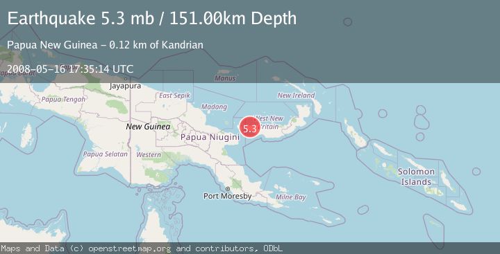 Map of NEW BRITAIN REGION, P.N.G.