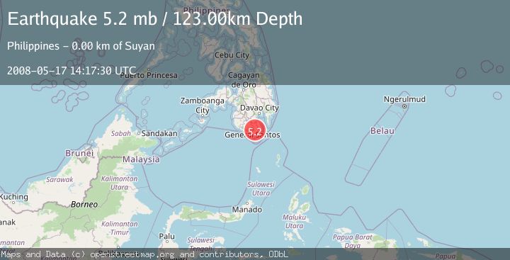 Map of MINDANAO, PHILIPPINES