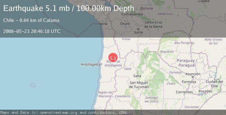Map of ANTOFAGASTA, CHILE