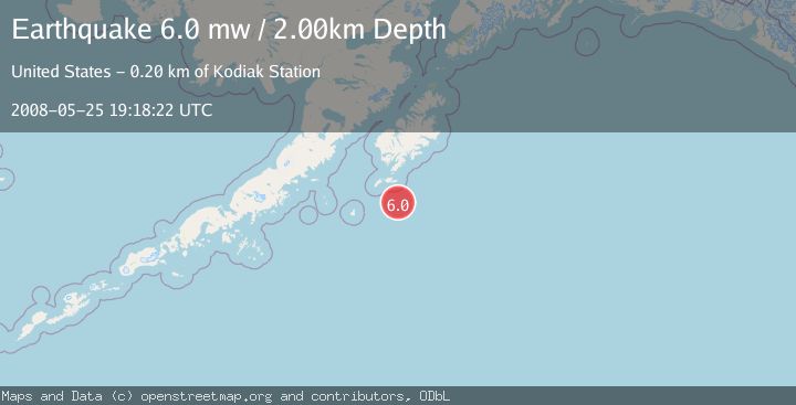 Map of KODIAK ISLAND REGION, ALASKA