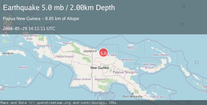 Map of NEAR N COAST OF NEW GUINEA, PNG.