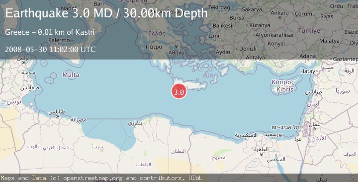 Map of CRETE, GREECE