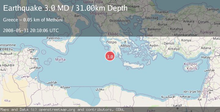 Map of SOUTHERN GREECE