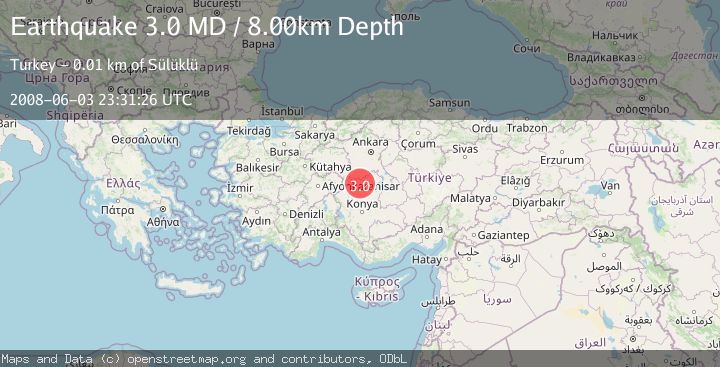 Map of CENTRAL TURKEY