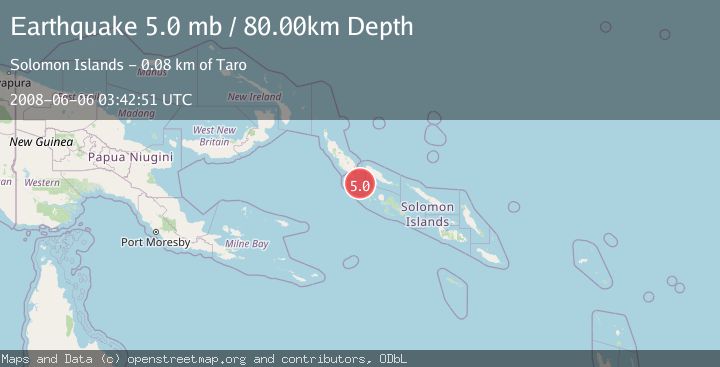 Map of SOLOMON ISLANDS