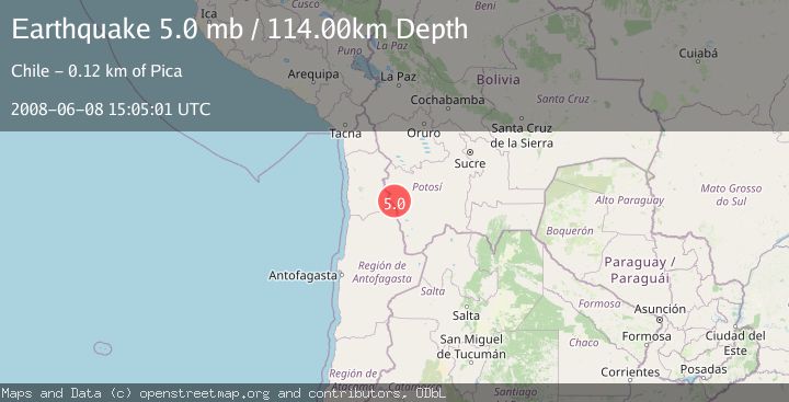 Map of POTOSI, BOLIVIA