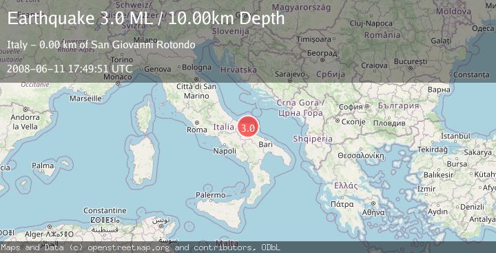 Map of SOUTHERN ITALY