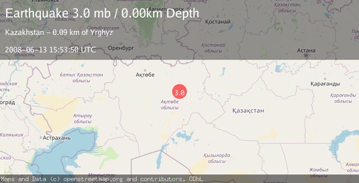 Map of WESTERN KAZAKHSTAN