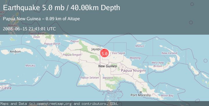 Map of NEW GUINEA, PAPUA NEW GUINEA