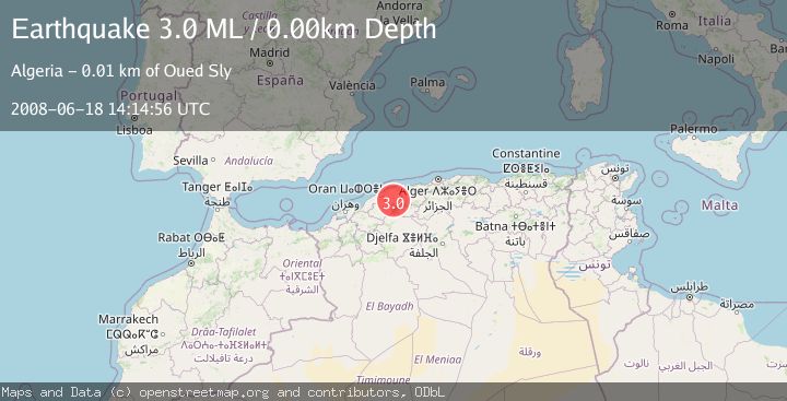 Map of NORTHERN ALGERIA