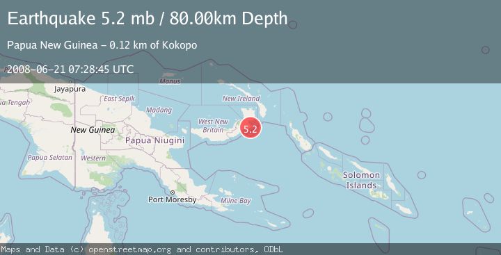 Map of NEW BRITAIN REGION, P.N.G.