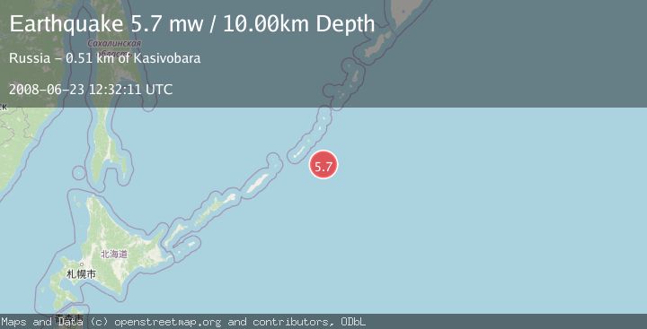 Map of KURIL ISLANDS